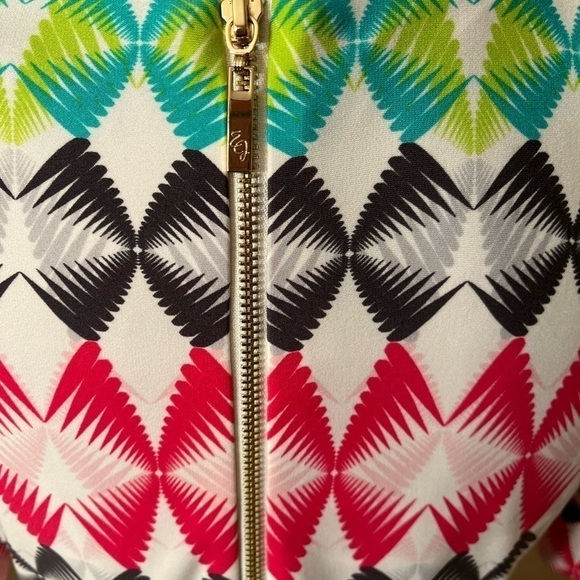 Eliza J Rainbow Multi Color Shift Dress Sz 6 NWOT - Picture 3 of 9